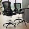 Flash Furniture Mesh Drafting Chair, Padded Flip-up, Back, Seat, Frame: Black BL-X-5M-D-GG - alternate 6